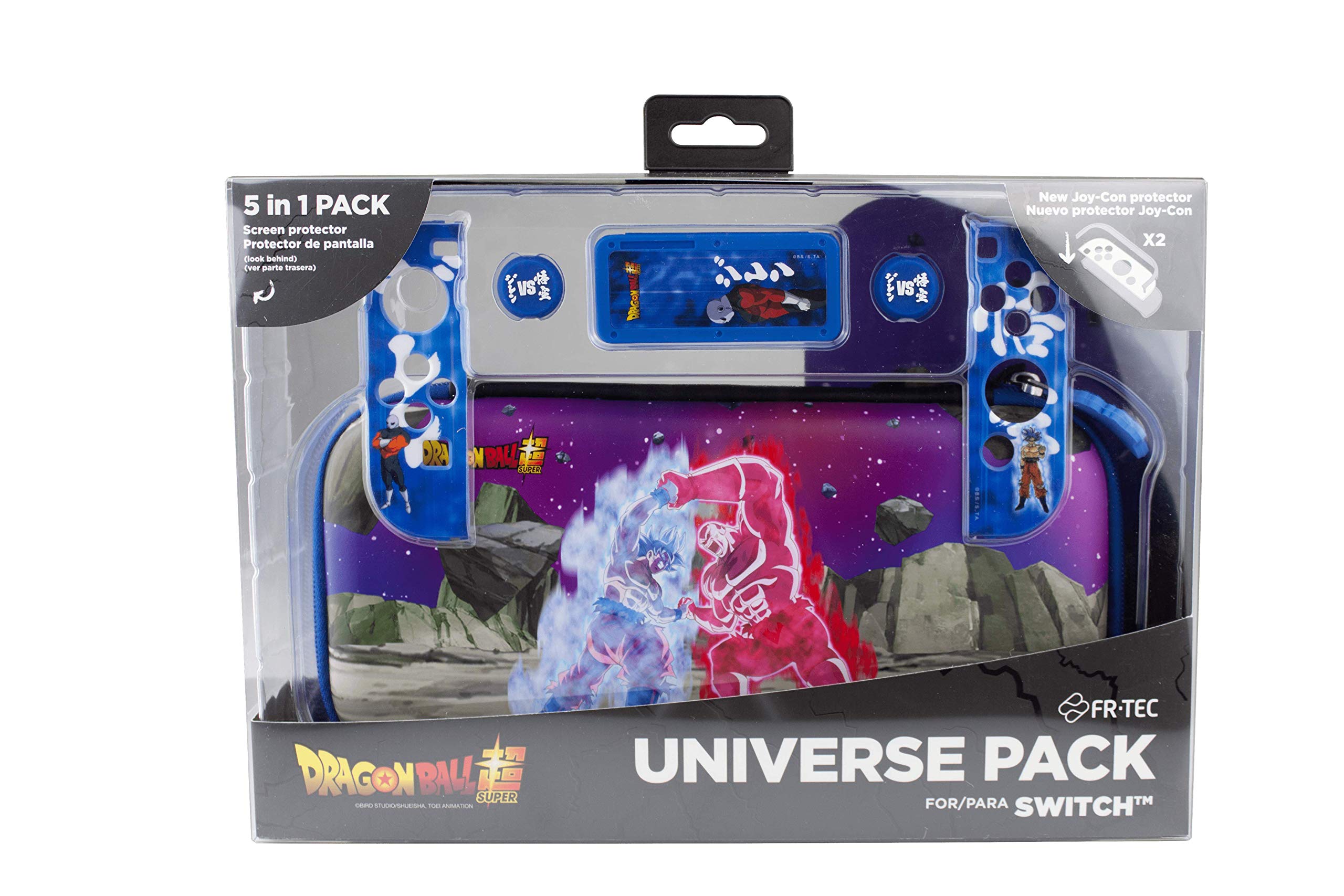 Fundas Y Almacenamiento Frtec Pack Accesorios Dragon Ball Universe ( NINTENDO SWITCH - ) - Funda rígida, caja juegos, grips, protector Fundas Y Almacenamiento Frtec Pack Accesorios Dragon Ball Universe ( NINTENDO SWITCH - ) - Funda rígida, caja juegos, grips, protector